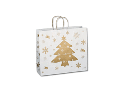 Grand sac de cadeau avec un motif de noël