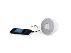 Haut-parleur blanc compatible bluetooth®