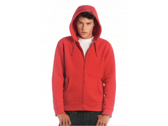 Hooded full zip men sweat-shirt zippé capuche