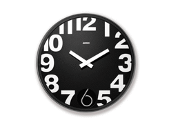 Horl. murale "pendule" 32cm/noir