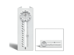 Horloge avec calendrier lolliclock calendar white