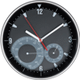 Horloge avec thermomètre et hygromètre Noirnoir