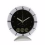 Horloge de bureau analogique publicitaire Au choixargenté, noir