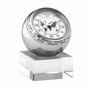 Horloge de bureau heure mondiale Au choixSilver