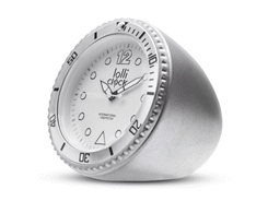 Horloge lolliclock rock matt silver