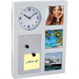 Horloge murale avec petit compartiment pour photos Grisgris