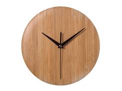 Horloge murale en bambou