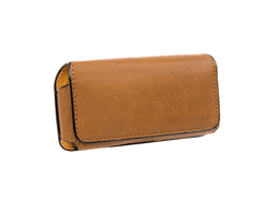 Housse téléphone portable noir en simili cuir