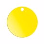 Jeton consigne format 1 eur JauneEUR & Trou Jaune pr