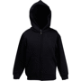Kids hooded sweat jacket sweat-shirt capuche zippé Au choixBlack