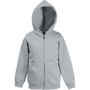 Kids hooded sweat jacket sweat-shirt capuche zippé Au choixHeather Grey