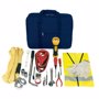 Kit de premier secours avec gilet de sécurité Bleubleu