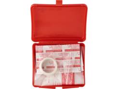 Kit de premiers secours livré dans un étui en plas