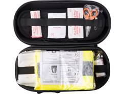 Kit de premiers secours livré dans un étui rigide 