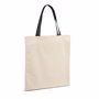 Tote bag en tissu coton anse coloré NoirNoir