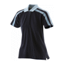 Ladies racing polo polo femme à bandes contrastées Au choixNavy / Sky Blue