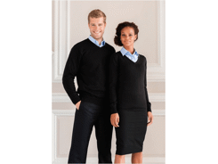 Ladies' v-neck pullover pullover femme col v