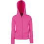 Lady fit zip hooded sweat sweat-shirt femme capuch Au choixFuchsia