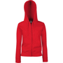 Lady fit zip hooded sweat sweat-shirt femme capuch Au choixRed