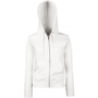 Lady fit zip hooded sweat sweat-shirt femme capuch Au choixWhite