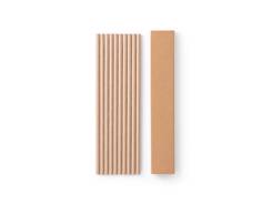 LAMONE. Lot de 10 pailles en papier kraft