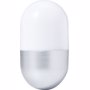 Lampe capsule à poser en plastique Argentargenté