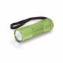 Lampe de poche aluminium 9 leds VertVert clair