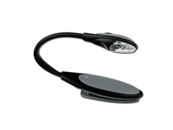 Lampe led en plastique avec un clip pour un livre