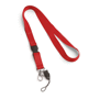 Lanyard avec clip 15 mm Rougerouge