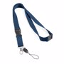 Lanyard avec clip et sécurité 20mm BleuBleu