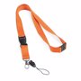 Lanyard avec clip et sécurité 20mm OrangeOrange