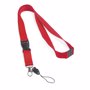 Lanyard avec clip et sécurité 20mm RougeRouge