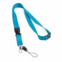 Lanyard avec clip et sécurité 20mm BleuBleu clair