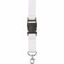 Lanyard en polyester publicitaire Blancblanc