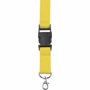 Lanyard en polyester publicitaire Jaunejaune