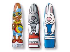 Lapin de Pâques chocolat publicitaire personnalisé