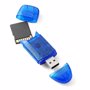 Lecteur de carte SD publicitaire port usb Bleubleu
