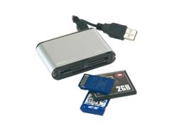 Lecteur de cartes mémoire publicitaire