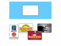 Magnet carte de visite arrondie