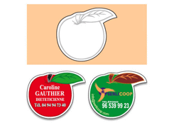 Magnet pomme 68x56 mm