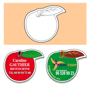 Magnet pomme 68x56 mm Au choixQuadri