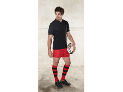 Maillot de rugby manches courtes bi-matière