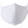 Masque en coton et polyester réutilisable. Blancblanc