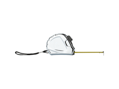 Mètre-ruban plastique 2 m avec clip