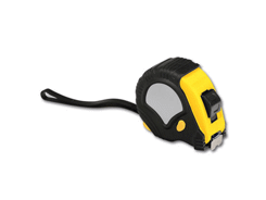 Mètre ruban plastique et méta 5 m