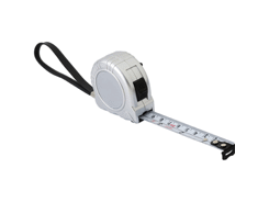 Mètre-ruban plastique gomme 2m avec clip