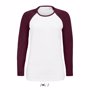 Tee-shirt sol's milky lsl BlancBlanc / bordeaux