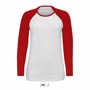 Tee-shirt sol's milky lsl RougeBlanc / Rouge