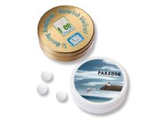 Mini boîte de bonbons publicitaire