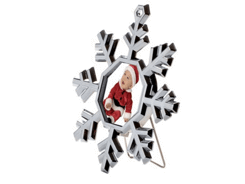 Mini porte-photos floc. de neige-85x95mm